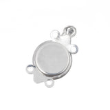 Fermoir Boîte Argent 11mm 6/pqt