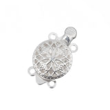 Fermoir Boîte Argent 11mm 6/pqt