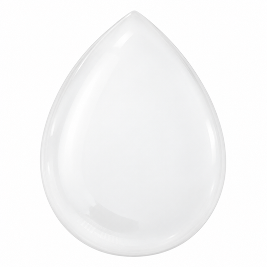 Epoxy Sticker Clear Teardrop 1" 20/pk