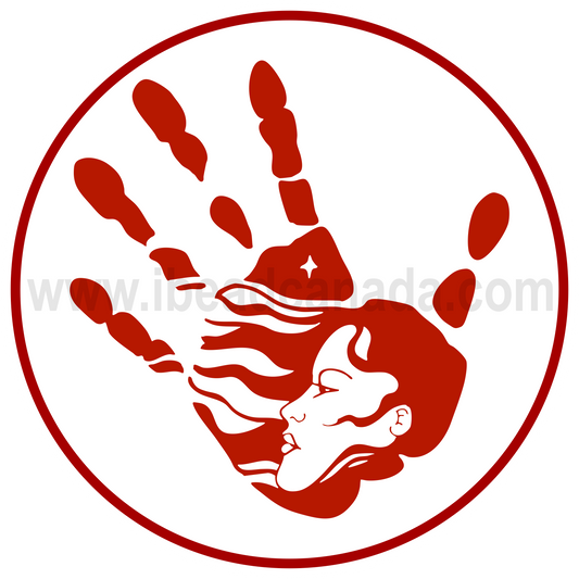 Epoxy Sticker Round 1" MMIWG2S White 10/pk