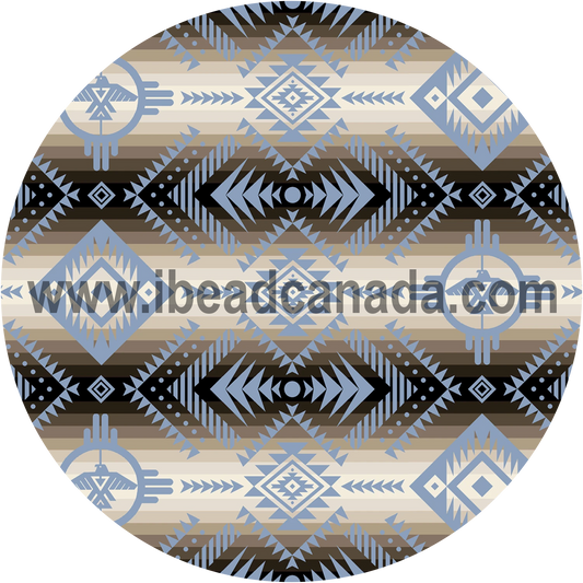Epoxy Sticker Round 1" Southwest Earth 10/pk