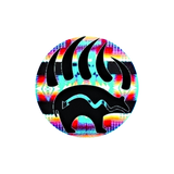 Epoxy Sticker Printed Round 1" Bear Paw 10/pk