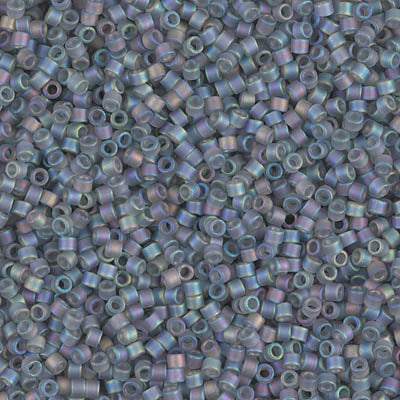 11/0 Delica Bead #0863 Grey AB Matte 5.2g