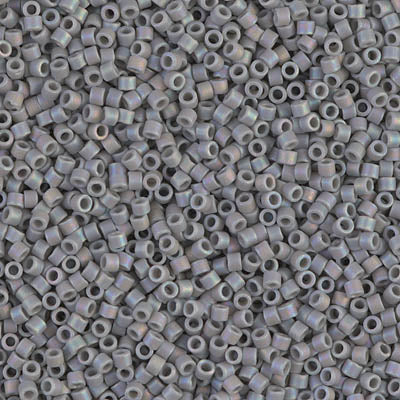 11/0 Delica Bead #0882 Grey AB Matte 5.2g