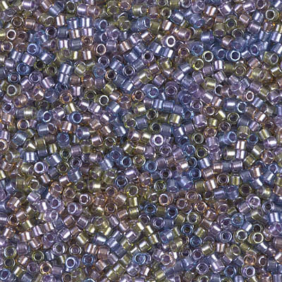11/0 Delica Bead #0986 Purple Gold Sparkle Lined 5.2g