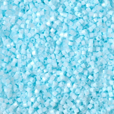 11/0 Delica Bead #1859 Silk Frozen Blue Inside Dyed 5.2g