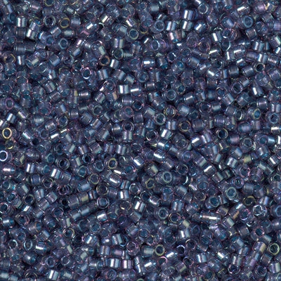 11/0 Delica Bead #2387 Fancy Lined Silver Grey 5.2g