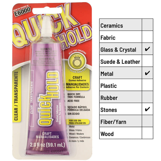 E6000 Quick Hold Contact Adhesive 59.1ml (2oz)