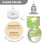Flex-Rite Beading Wire 49 Strand .018 Bright 30ft