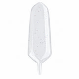 Epoxy Sticker Clear Feather 1 3/4" Glitter 10/pk