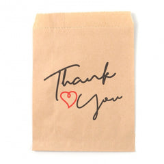 Kraft Paper Bags 5x7" Thank you 25/pk