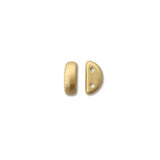 Perles tchèques demi-lune 50/fil - Bronze or pâle