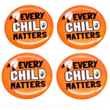 Epoxy Sticker, Round 1" Every Child Matters 10/pk