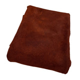 Cowhide Suede Rust Brown #3