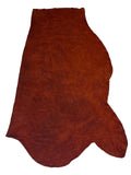 Cowhide Suede Rust Brown #3