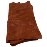 Cowhide Suede Rust Brown #2