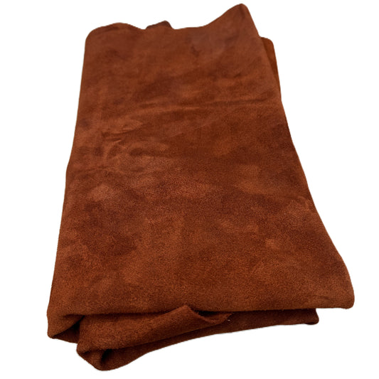 Cowhide Suede Rust Brown #2