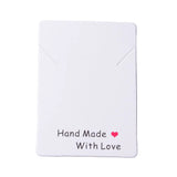 Necklace Display Card 2.75x2" Hand Made with Love 50/pk