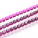 Metal Rhinestone Banding 2mm Purple 10yd/pk