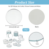 Glass Mirrors 1" Round 10/pk