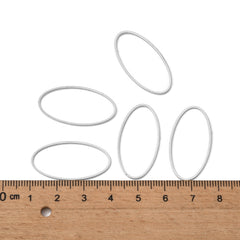 Links Oval Ring 30x16mm Silver 20/pk