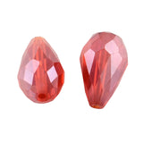 Glass Teardrop Faceted Beads 15x10mm AB Mix 20/pk