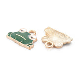 Frog Enamel Charm 12x15mm 5/pk