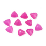 Gemstone Cabochon Triangle 10mm Jade Hot Pink (Natural/Dyed) 2/pk