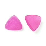 Gemstone Cabochon Triangle 10mm Jade Hot Pink (Natural/Dyed) 2/pk