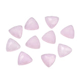 Gemstone Cabochon Triangle 10mm Jade Misty Rose (Natural/Dyed) 2/pk