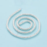 Hematite Silver Plated Beads 4x2mm Rondelle (Synthetic) 15-16" Strand