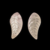 Glass Leaf Beads 18x8mm Spray Painted Mix 50/pk