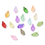 Glass Leaf Beads 12x7mm Mix 50/pk
