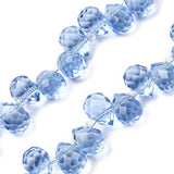 Glass Teardrop Top-Drilled Beads 10x8mm Cornflower Blue 25/pk