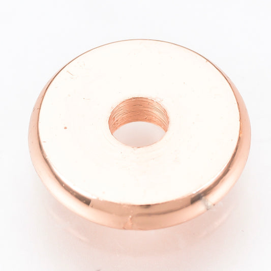 Metal Disc Spacers 4mm Rose Gold Plated 20/pk