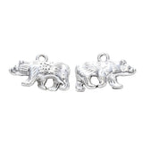Bear Metal Charm 15x24mm Antique Silver 5/pk