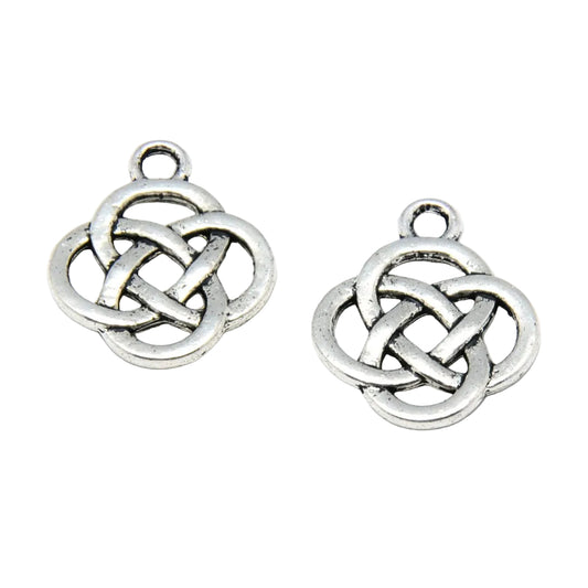 Celtic Endless Knot Metal Charm 5/pk