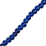 Glass Crow Beads 7x9mm Royal Blue 30/Str