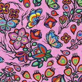 Ojibway Florals #05 Pink 100% Cotton - Price Per Half Yard
