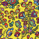 Ojibway Florals #05 Yellow 100% Cotton - Price Per Half Yard