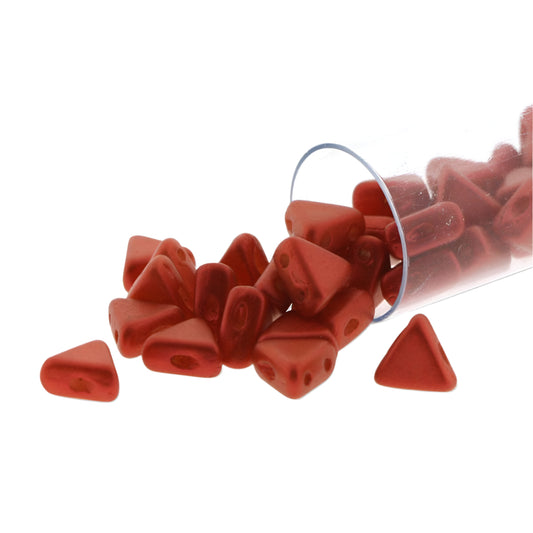Perles Kheops par Puca 6mm 9g - Rouge Métallisé Mat