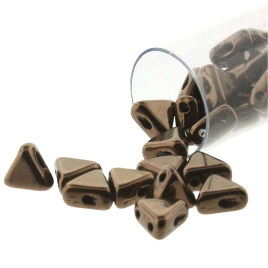 Perles Kheops par Puca 6mm 9g - Bronze Foncé