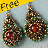 Projet de boucles d'oreilles au Cachemire - Utilisation de superduos, de perles de rocaille et de perles Matubo