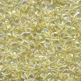 4x7mm Long Magatama Perles Jaune Pâle Ligné AB 8.5g