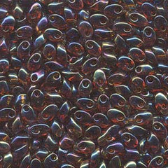 Long Magatama Beads #257 Dark Topaz AB 8.5g