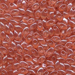 Long Magatama Beads #3507 Transparent Peach 8.5g