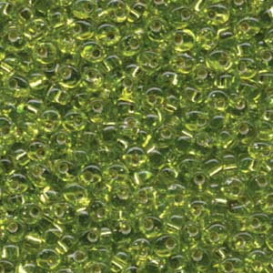 Magatama Beads #14 Silver Lined Chartreuse 23g