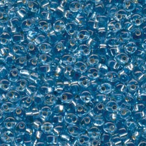Magatama Beads #18 Silver Lined Aqua 23g