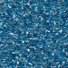 Magatama Beads #18 Silver Lined Aqua 23g