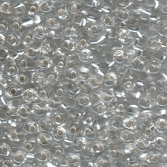 Magatama Beads #1 Silver Lined Crystal 23g